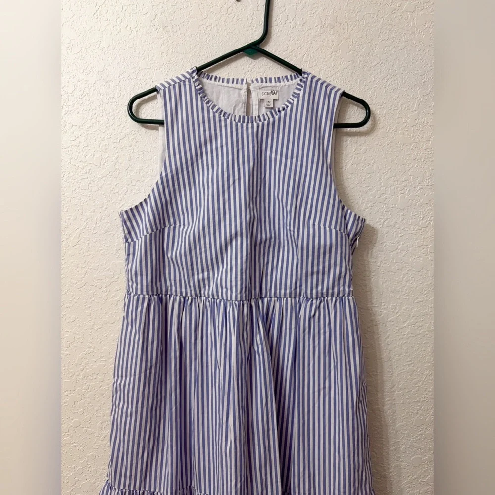 J. Crew Sleeveless Tiered Midi Dress in Cotton Poplin - 10 - Picture 2 of 13